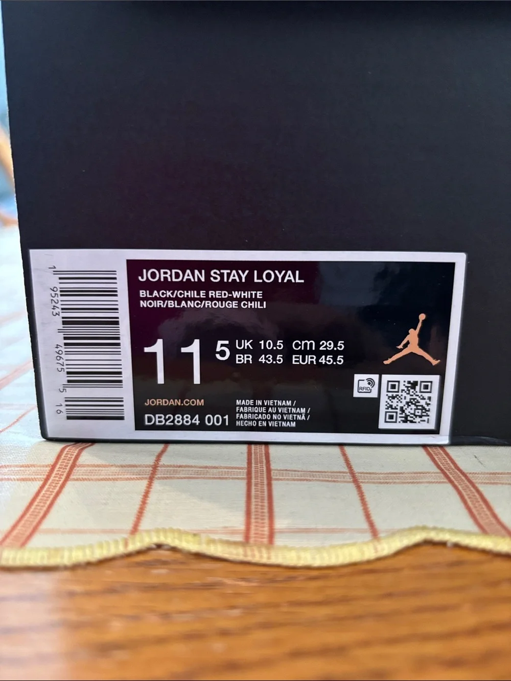 Jordan Stay Loyal Men’s Black and Red High-Top Basketball Sneakers